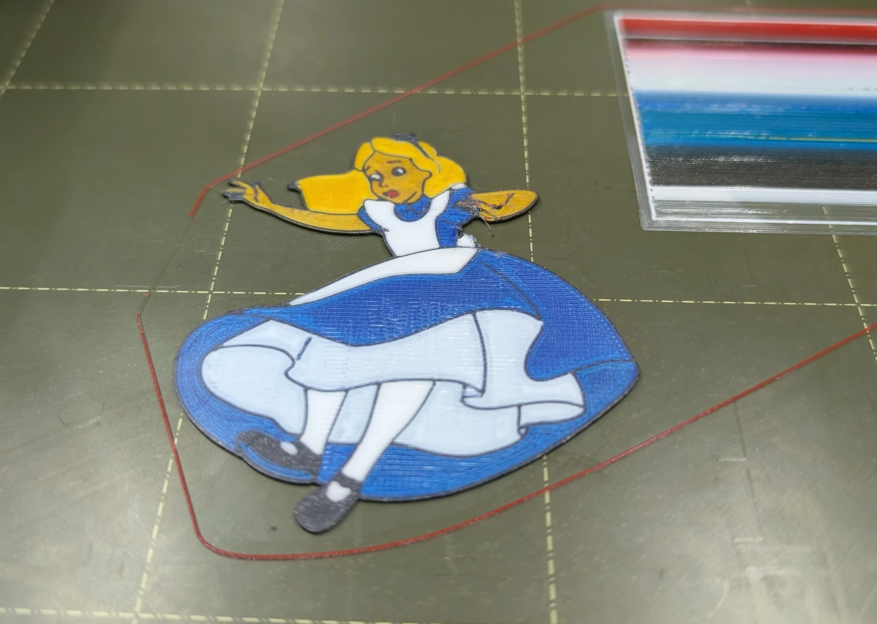 Alice Print Finished and Flipped